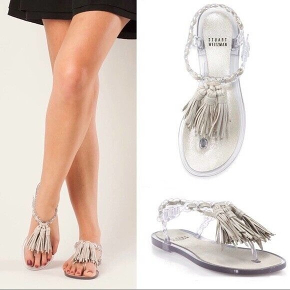 Stuart Weitzman | Shoes | Stuart Weitzman 398 85 Getali Jelly Tassel Sandals  | Poshmark